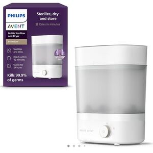 Philips AVENT Premium Baby Bottle Sterilizer with Dryer, SCF293/00